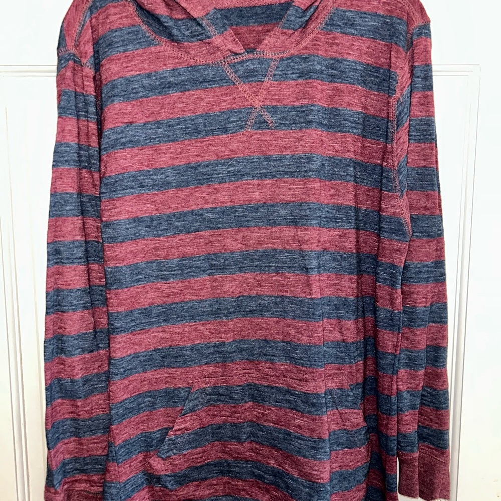 Striped Red and Blue Kids Hoodie